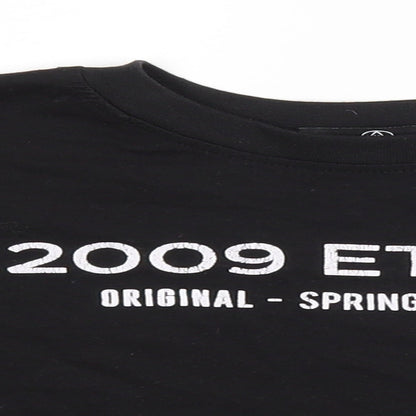 Womens UK Size 8 Atmosphere Black Basic T-Shirt