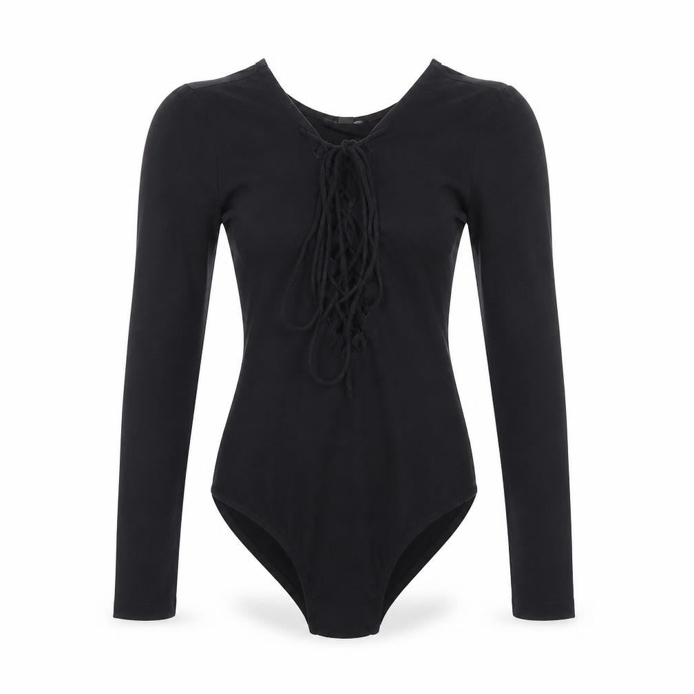 Front view of Topashop women’s black playsuit one-piece, size UK 8