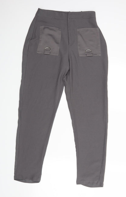 Womens UK Size 8 Atmosphere Regular Fit Dress Pants Grey Trousers