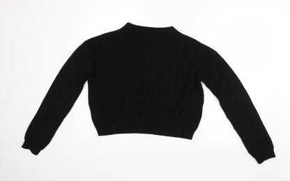 Boohoo Womens Black   Pullover Jumper Size S