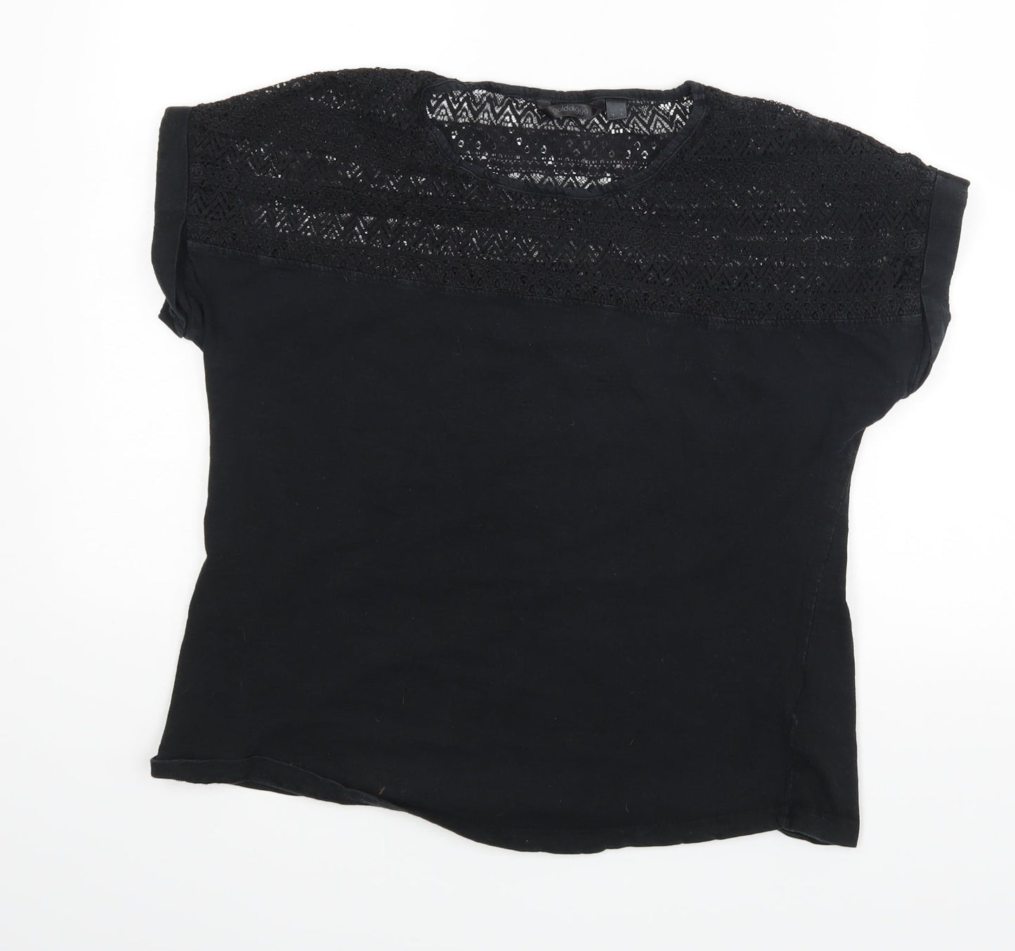 Golddigger Womens Black   Basic Blouse Size M