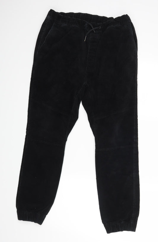Womens UK Size M H&M Regular Fit  Black Trousers