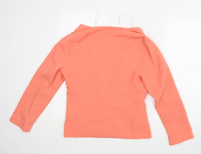 Back view of Atmosphere women’s orange jacket blazer, size UK 12