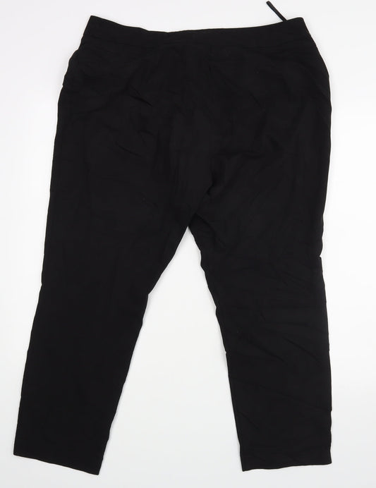Bonmarché Womens Black   Trousers  Size 16 L24 in