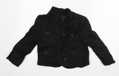 Womens UK Size 34 H&M Black Jacket