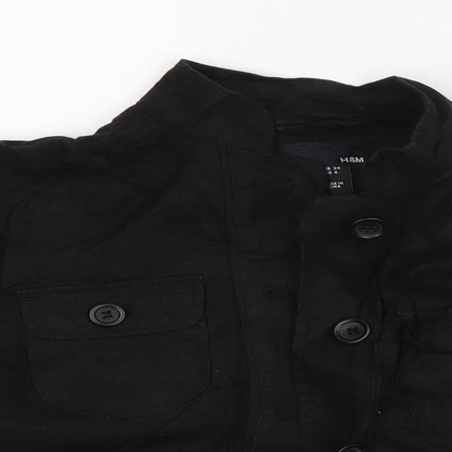 Womens UK Size 34 H&M Black Jacket