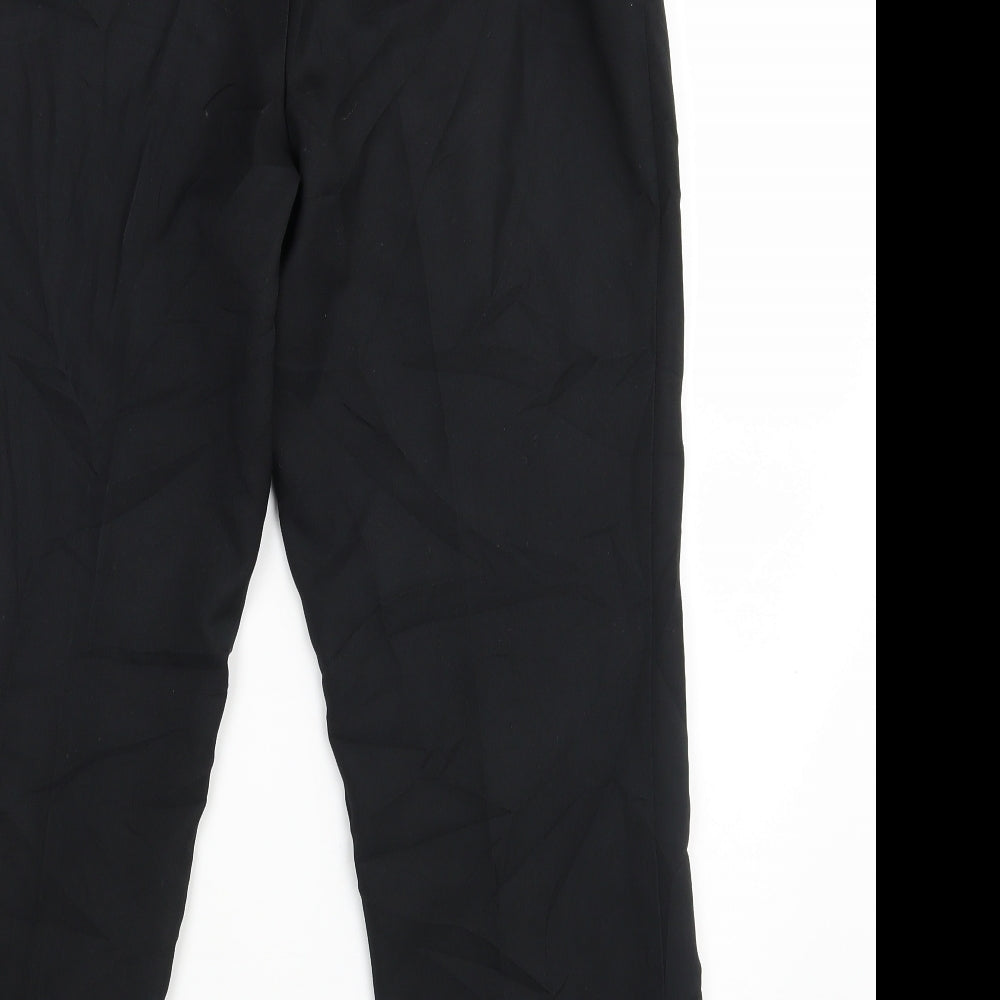 M&S Womens Black   Dress Pants Trousers Size 12 L27 in