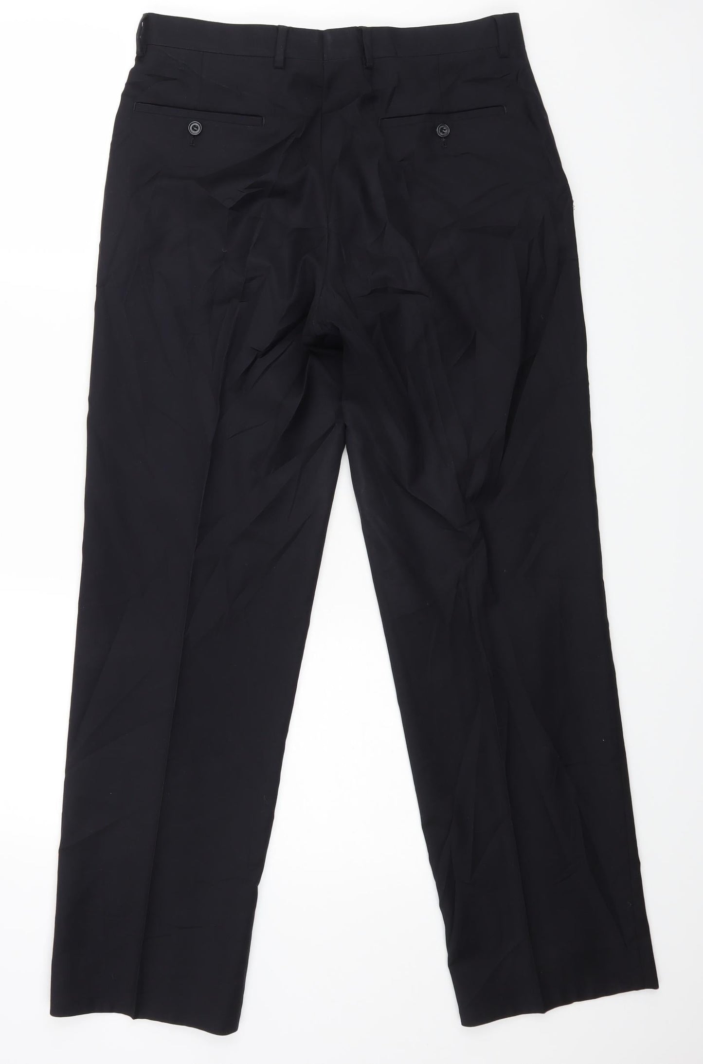 M&S Mens Blue   Dress Pants Trousers Size 32 L29 in