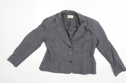 Precis Womens Grey   Jacket Blazer Size 14