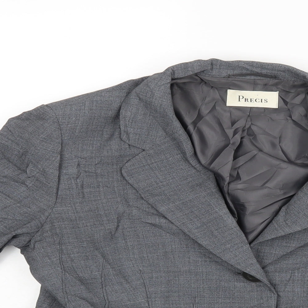 Precis Womens Grey   Jacket Blazer Size 14