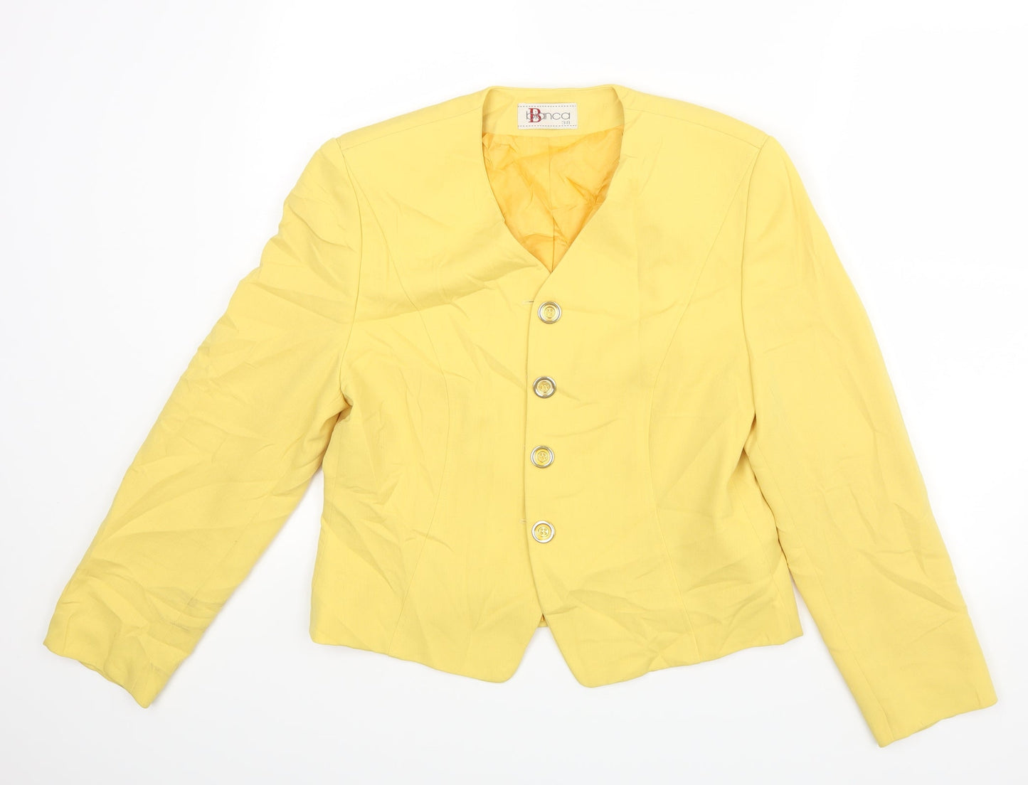 Womens UK Size 38 Bianca Yellow Jacket