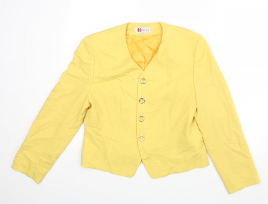 Womens UK Size 38 Bianca Yellow Jacket
