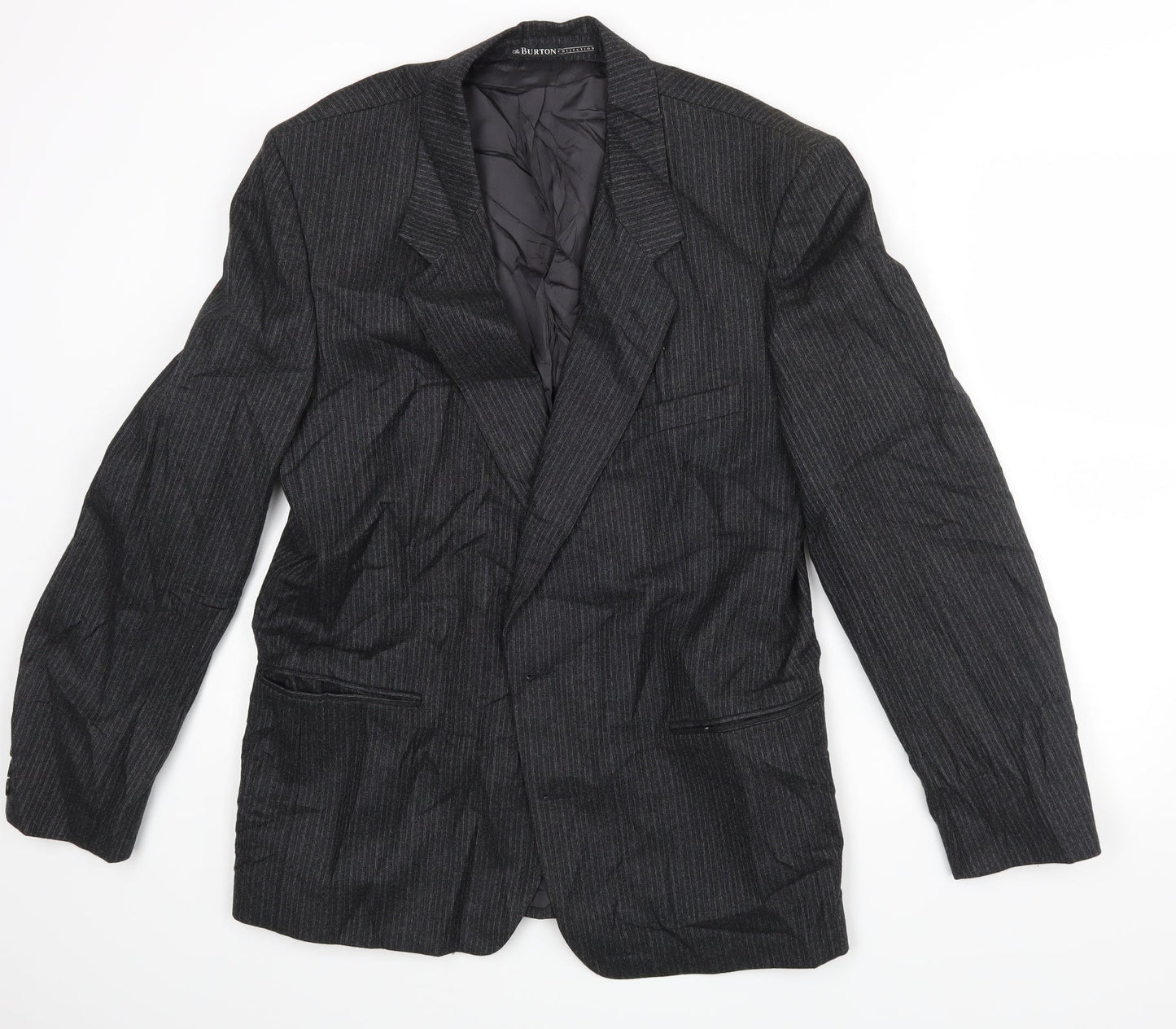 Mens UK Size 44 Burton Regular Grey Suit Jacket