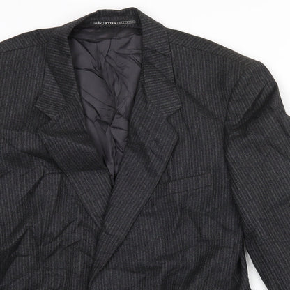 Mens UK Size 44 Burton Regular Grey Suit Jacket
