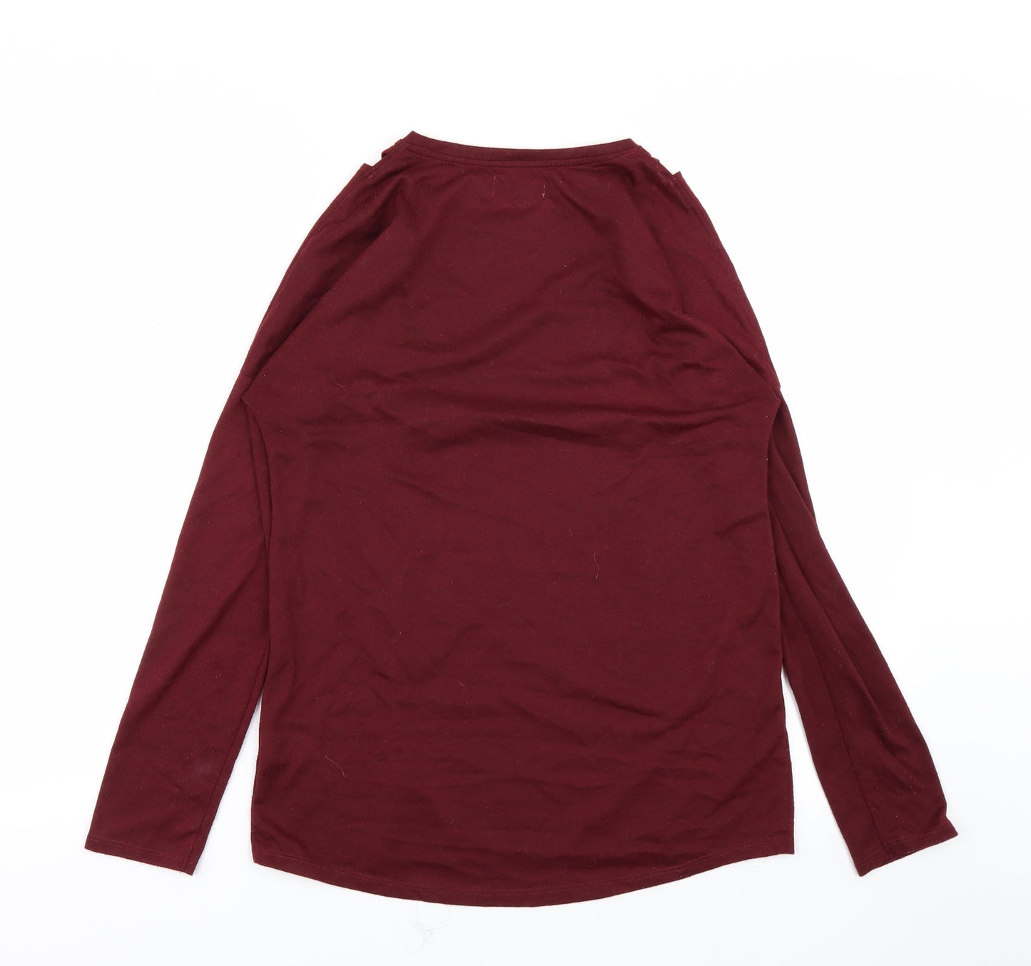 Papaya Womens Purple   Basic T-Shirt Size 8  - slit in sholders