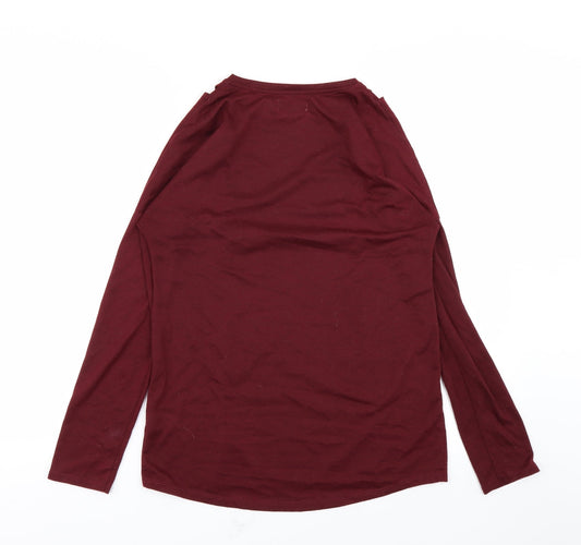 Papaya Womens Purple   Basic T-Shirt Size 8  - slit in sholders