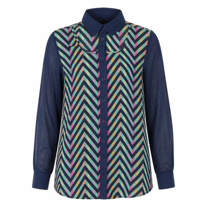 Womens UK Size 8 Love Label Blue Basic Blouse