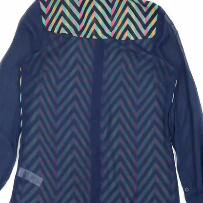 Womens UK Size 8 Love Label Blue Basic Blouse
