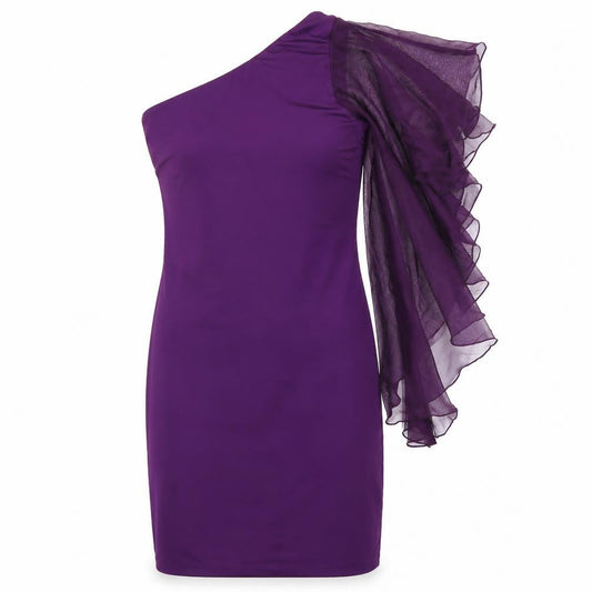 Vicky Martin Womens Purple   Pencil Dress  Size 8