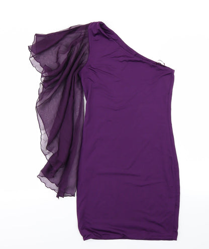 Vicky Martin Womens Purple   Pencil Dress  Size 8