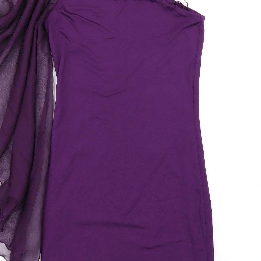 Vicky Martin Womens Purple   Pencil Dress  Size 8