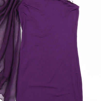Vicky Martin Womens Purple   Pencil Dress  Size 8