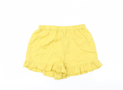 Boohoo Womens Yellow   Cargo Shorts Size 6