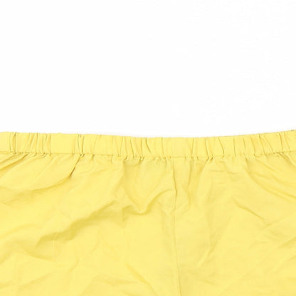 Boohoo Womens Yellow   Cargo Shorts Size 6