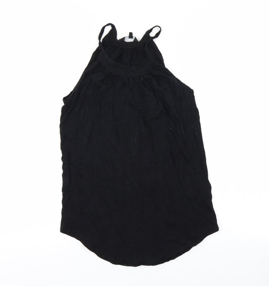 Womens UK Size 6 NEWLOOK Black Basic T-Shirt