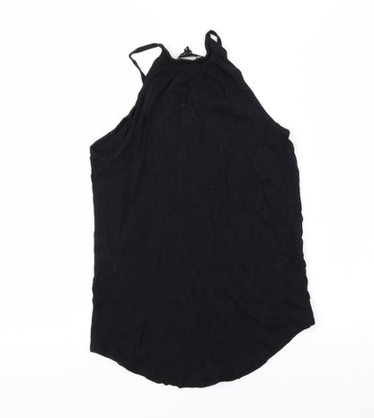 Womens UK Size 6 NEWLOOK Black Basic T-Shirt