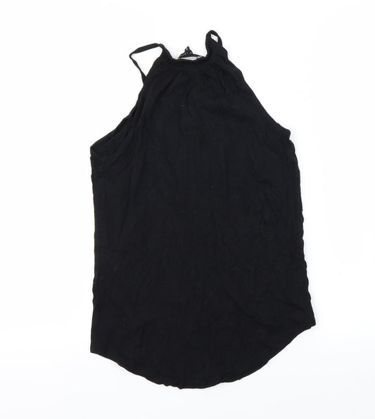 Womens UK Size 6 NEWLOOK Black Basic T-Shirt