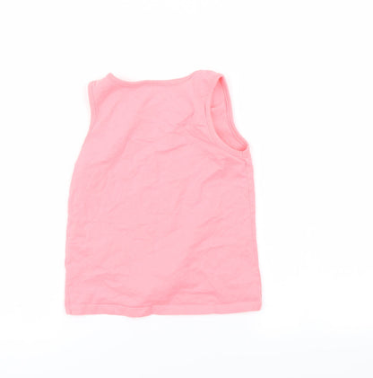 George Girls Pink   Camisole T-Shirt Size 8-9 Years