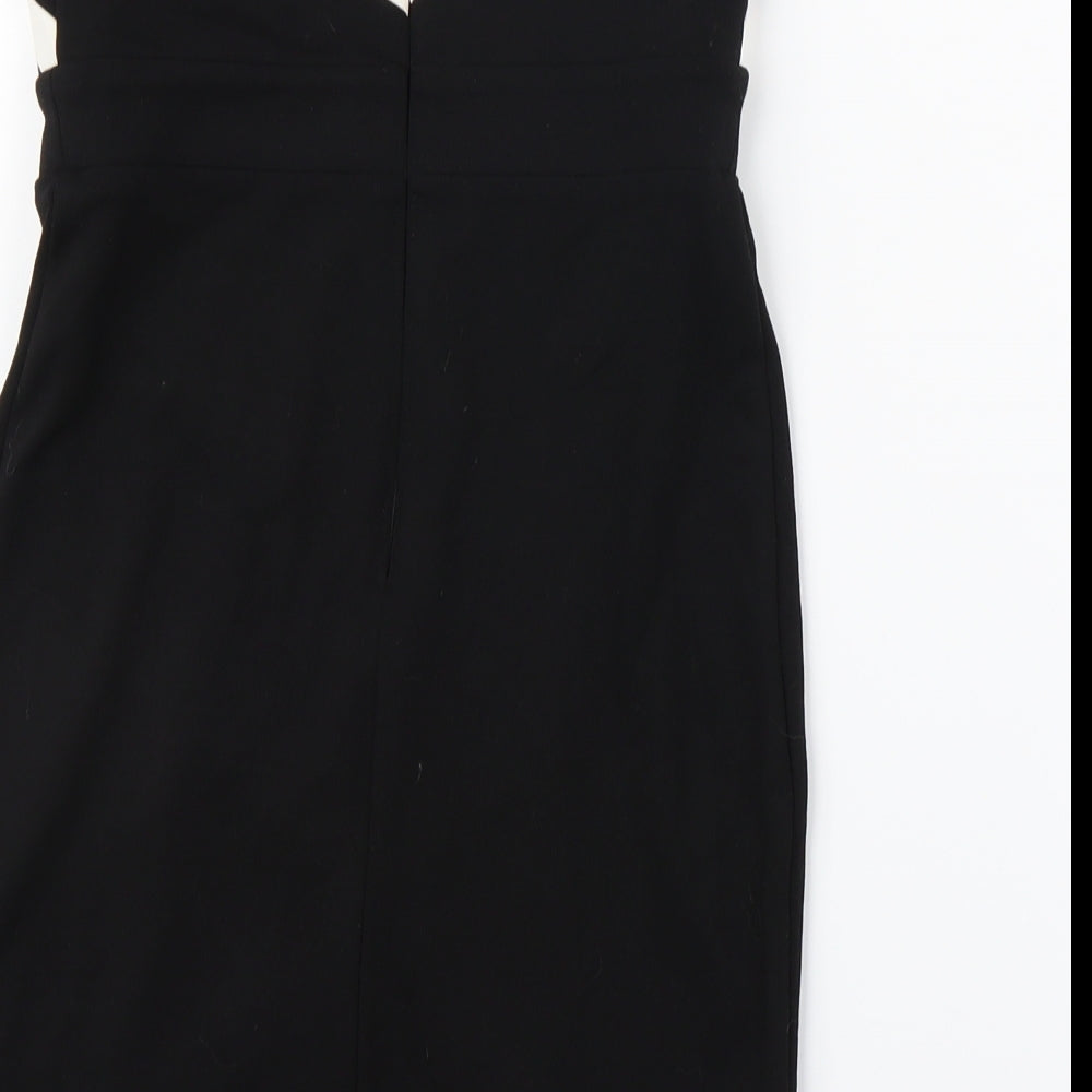 Lispy Womens Black Argyle/Diamond  Pencil Dress  Size 8