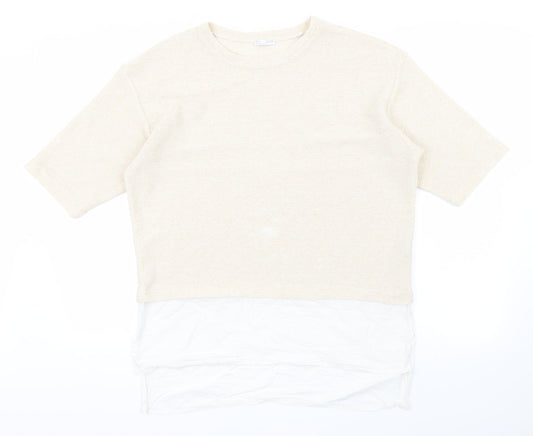 Womens UK Size M Zara Pink Pullover Jumper