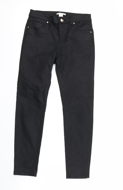 Womens UK Size 6 H&M Regular Fit Skinny Black Jeans