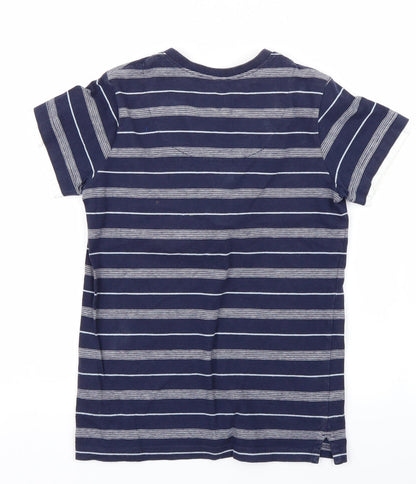 NEXT Boys Blue Striped  Basic Button-Up Size 9 Years