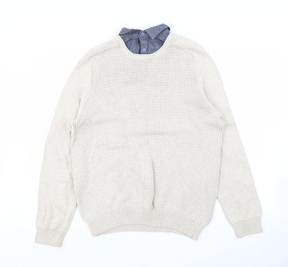 George Mens Brown   Pullover Jumper Size L