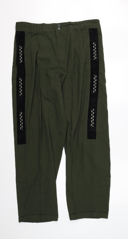 Womens UK Size 36 in Preworn Regular Fit  Green Trousers