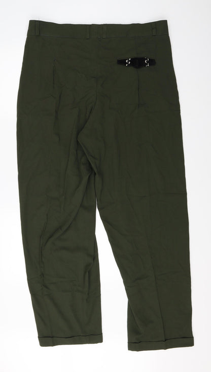 Womens UK Size 36 in Preworn Regular Fit  Green Trousers