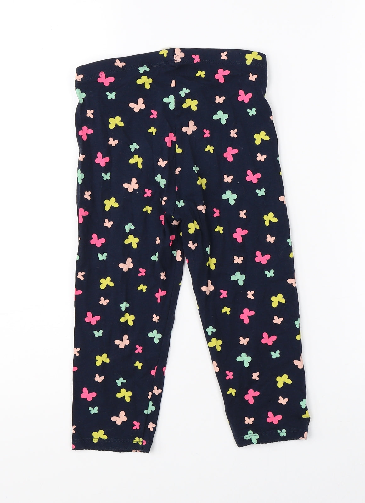 H&M Girls Blue   Jogger Trousers Size 9 Months