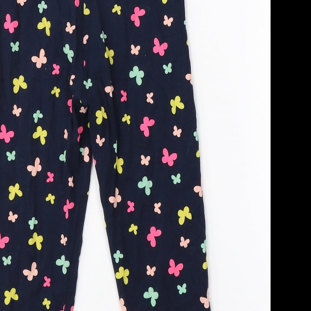 H&M Girls Blue   Jogger Trousers Size 9 Months