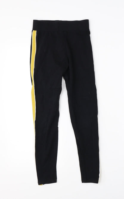 915 Girls Black   Jogger Trousers Size 9 Years
