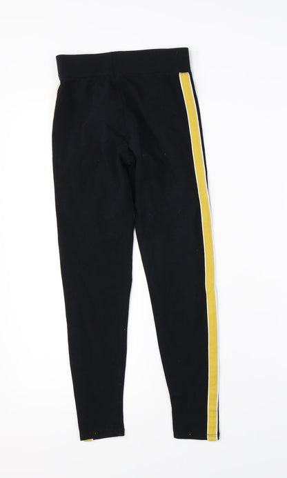 915 Girls Black   Jogger Trousers Size 9 Years