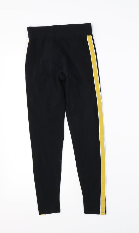 915 Girls Black   Jogger Trousers Size 9 Years