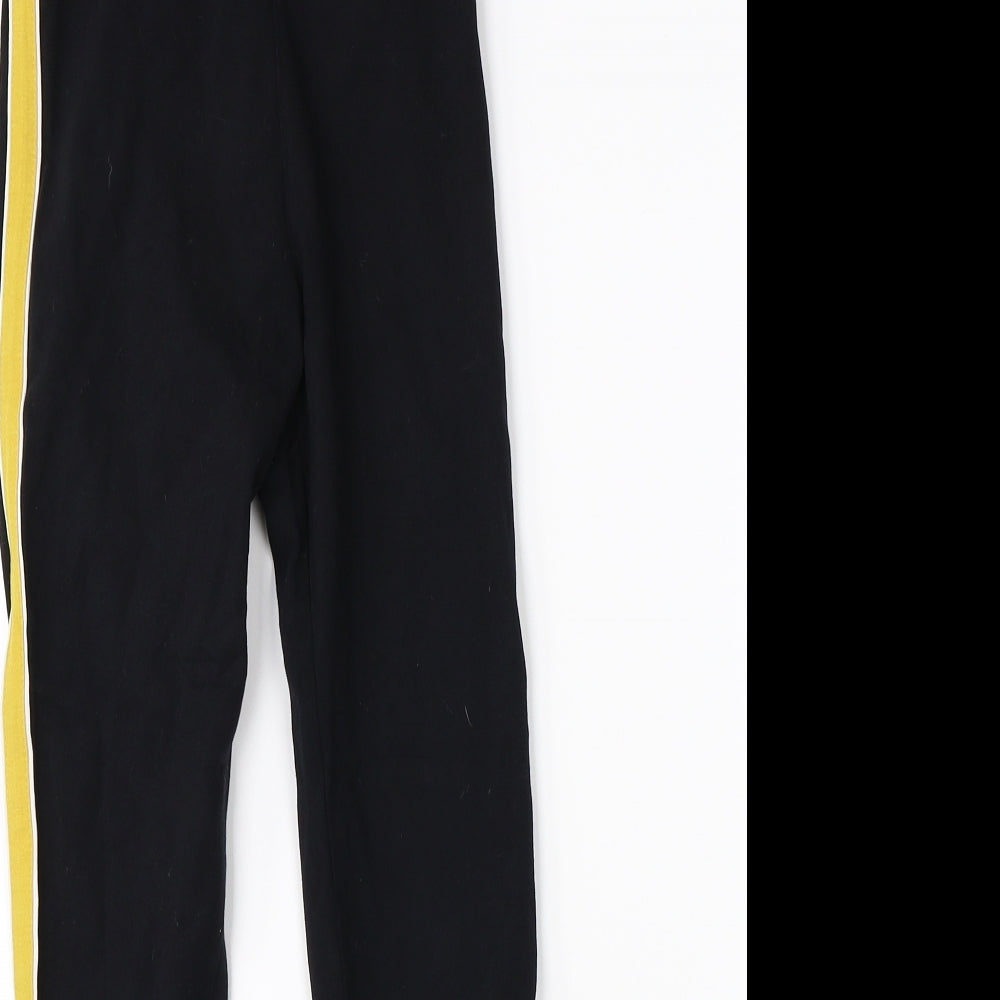 915 Girls Black   Jogger Trousers Size 9 Years