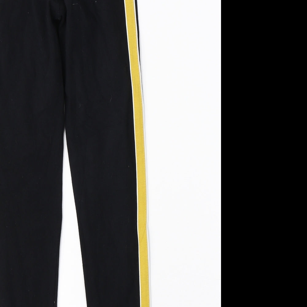 915 Girls Black   Jogger Trousers Size 9 Years