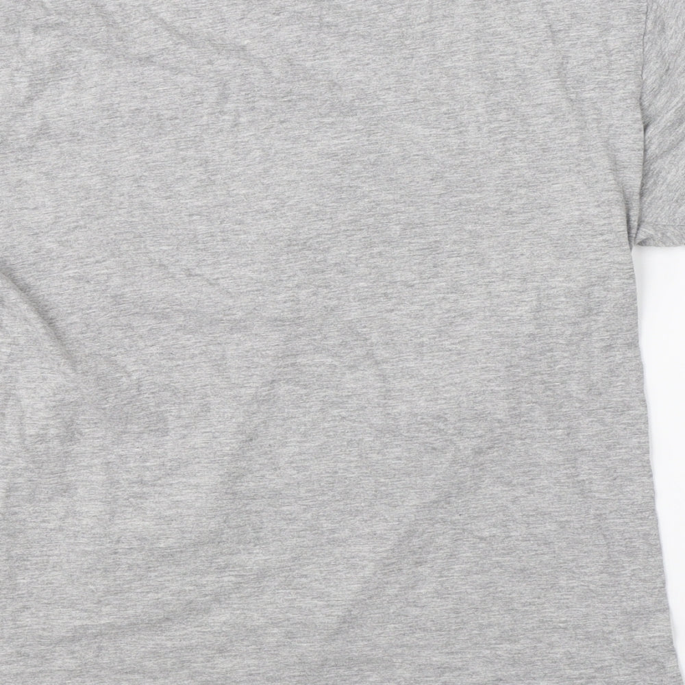 Mens UK Size S Cedar Wood State Grey  T-Shirt