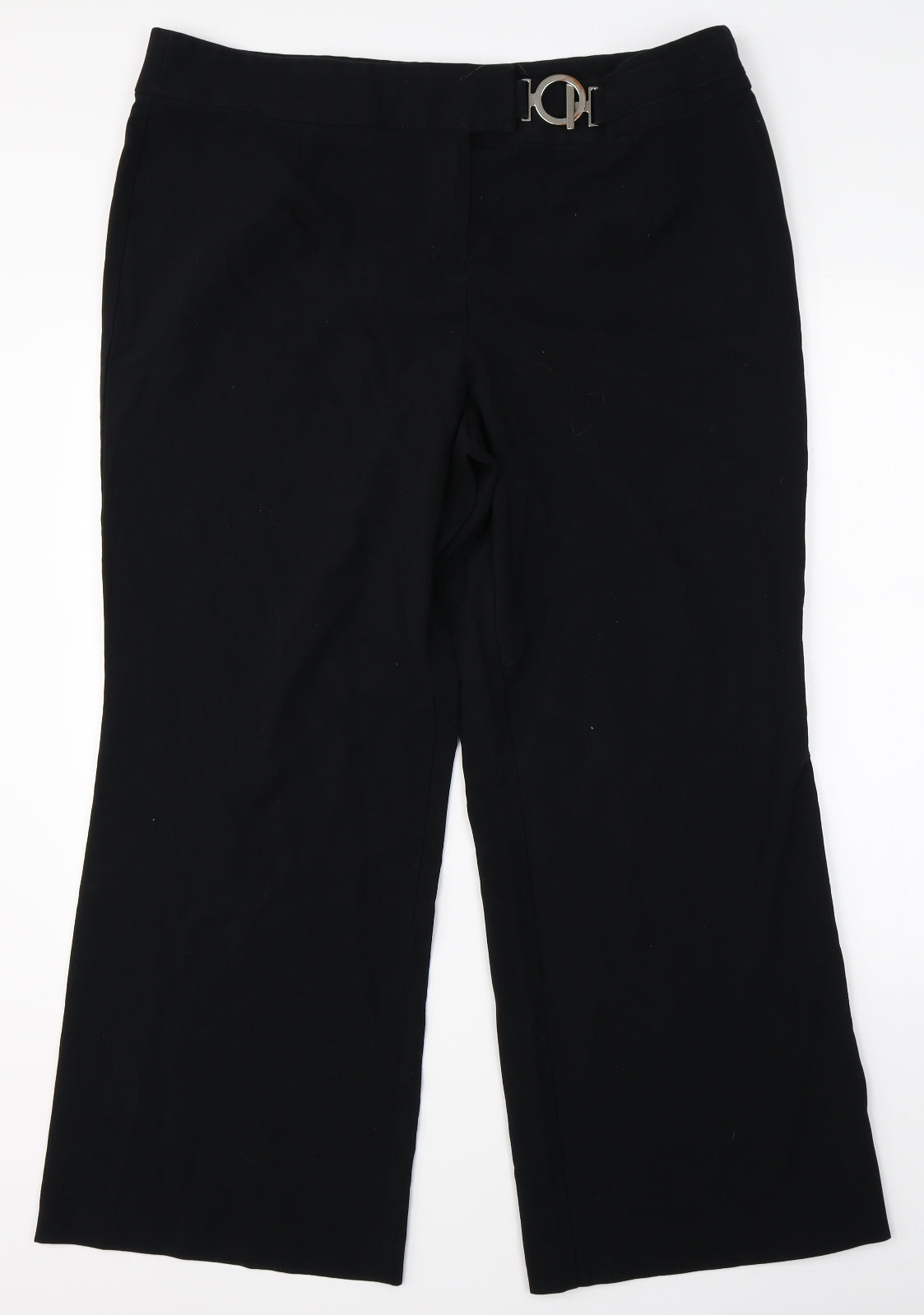 Womens UK Size 40 in Preworn Regular Fit  Black Trousers