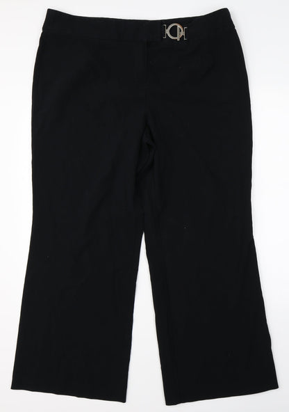 Womens UK Size 40 in Preworn Regular Fit  Black Trousers