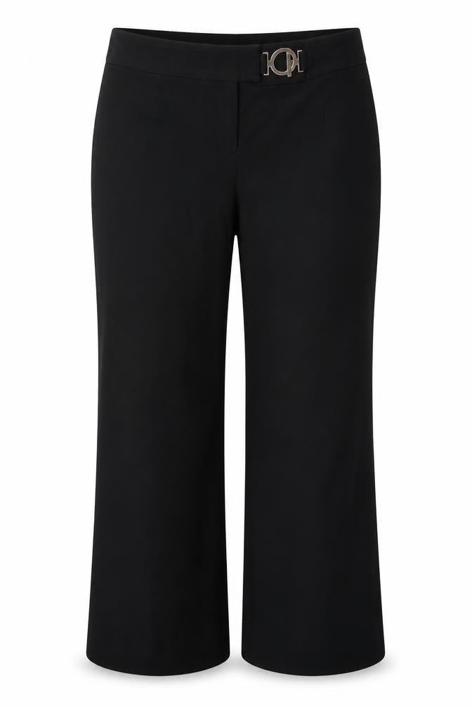 Womens UK Size 40 in Preworn Regular Fit  Black Trousers
